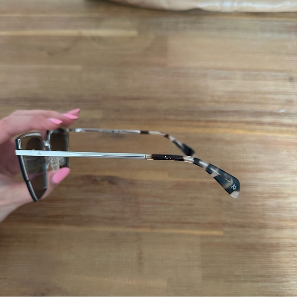 Rag & Bone Silver Mirrored Sunglasses - Cat Eye - Picture 4 of 10